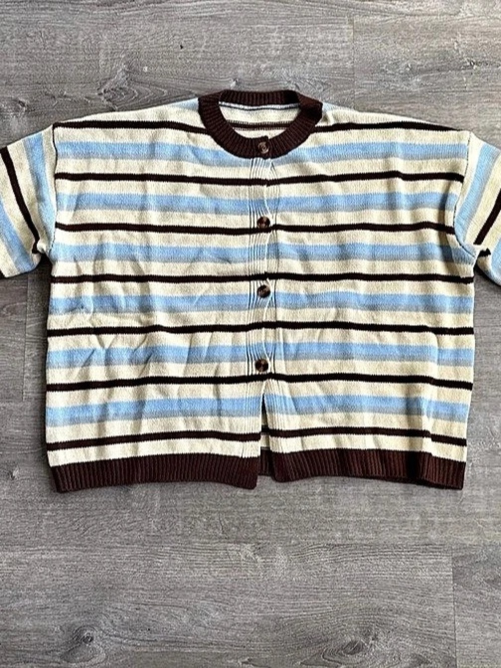 Fleece FBA-AZ-F Striped Sweater Women XL Plus NWT